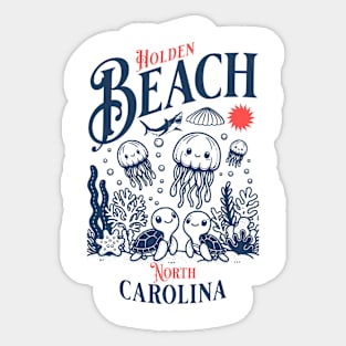 Holden Beach, North Carolina Sea Life Sticker